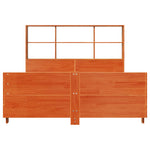 Bed Frame without Mattress Wax Brown 120x190 cm Small Double Solid Wood Pine - Bargainia.com - 