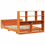 Bed Frame without Mattress Wax Brown 120x190 cm Small Double Solid Wood Pine - Bargainia.com - 