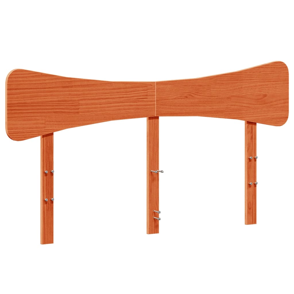 Bed Frame without Mattress Wax Brown 120x190 cm Small Double Solid Wood Pine - Bargainia.com - 