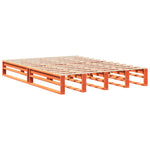 Bed Frame without Mattress Wax Brown 135x190 cm Double Solid Wood Pine - Bargainia.com - 