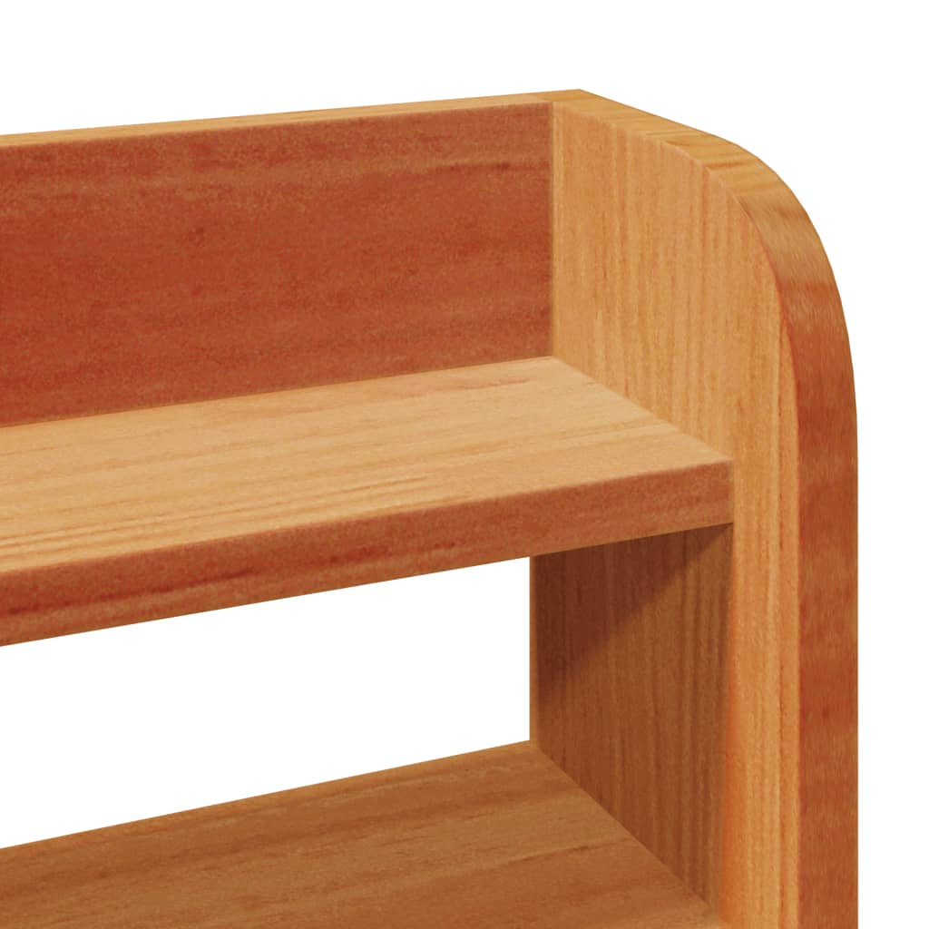 Bed Frame without Mattress Wax Brown 200x200 cm Solid Wood Pine - Bargainia.com - 