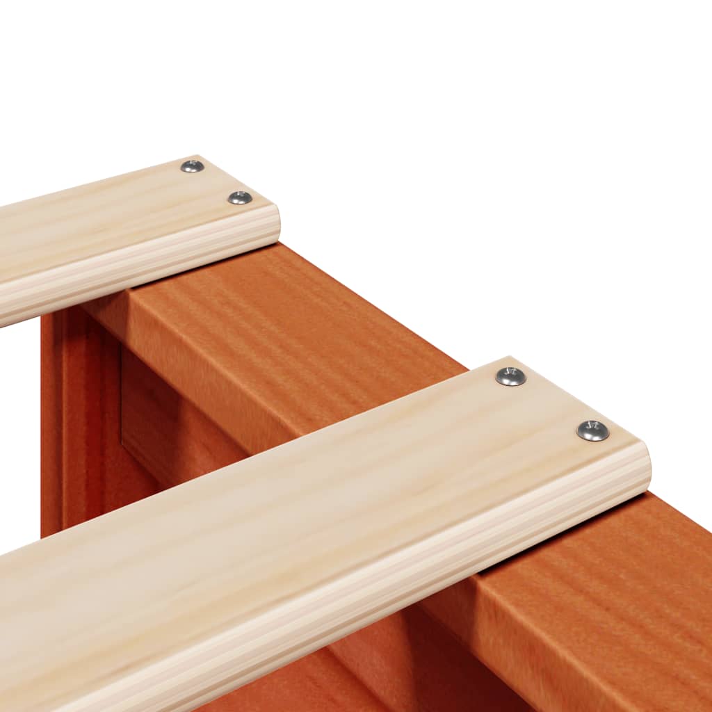 Bed Frame without Mattress Wax Brown 90x190 cm Single Solid Wood Pine - Bargainia.com - 