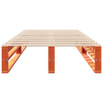 Bed Frame without Mattress Wax Brown 90x190 cm Single Solid Wood Pine - Bargainia.com - 