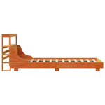 Bed Frame without Mattress Wax Brown 90x200 cm Solid Wood Pine - Bargainia.com - 