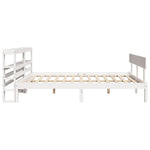 Bed Frame without Mattress White 120x190 cm Small Double Solid Wood Pine - Bargainia.com - 