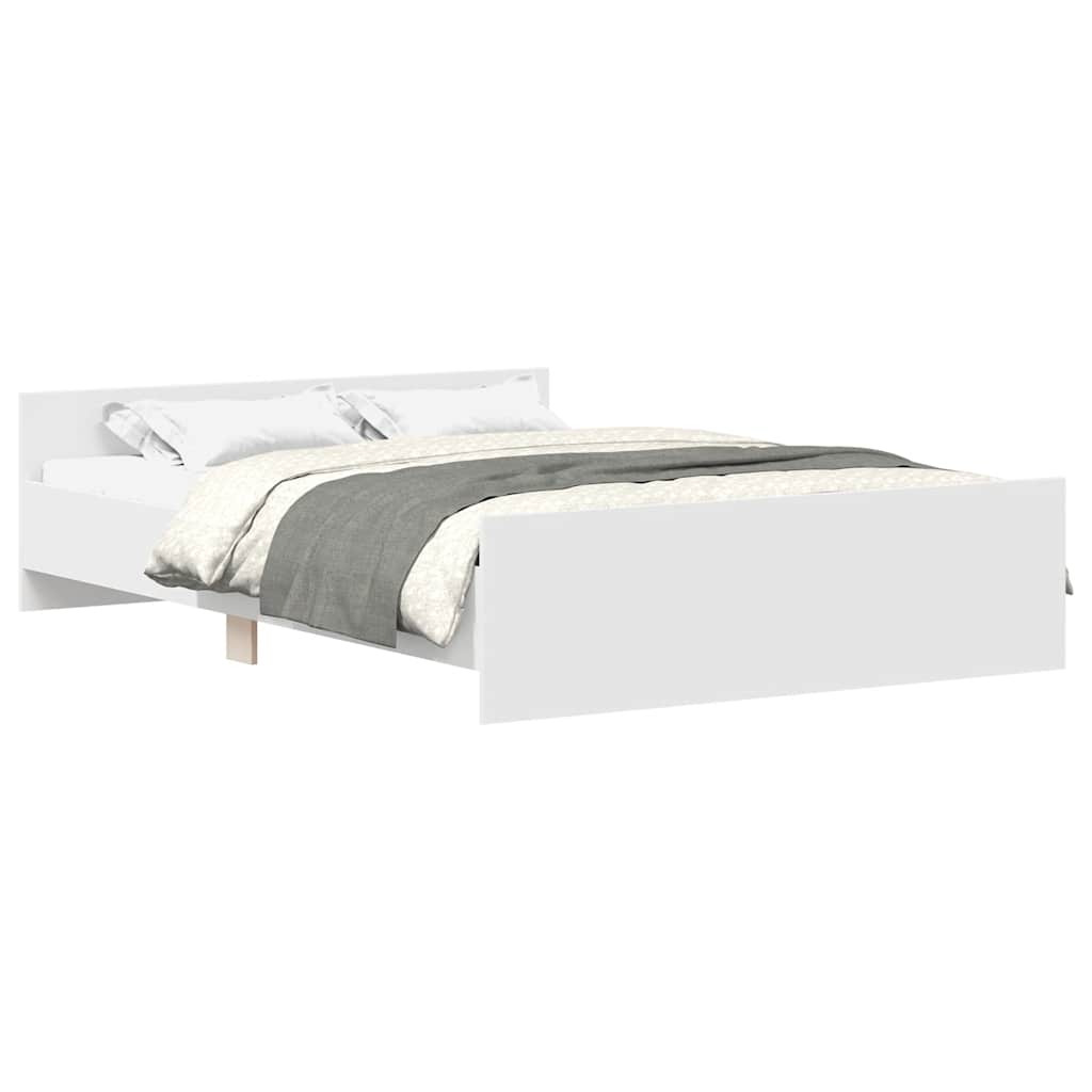 Bed Frame without Mattress White 140x190 cm - Bargainia.com - 8721012157385 - 3203782