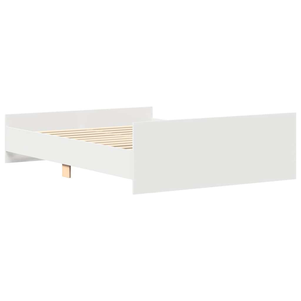 Bed Frame without Mattress White 140x190 cm - Bargainia.com - 8721012157385 - 3203782