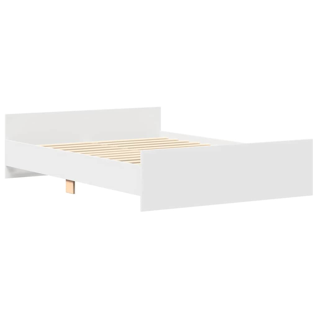 Bed Frame without Mattress White 140x190 cm - Bargainia.com - 8721012157385 - 3203782