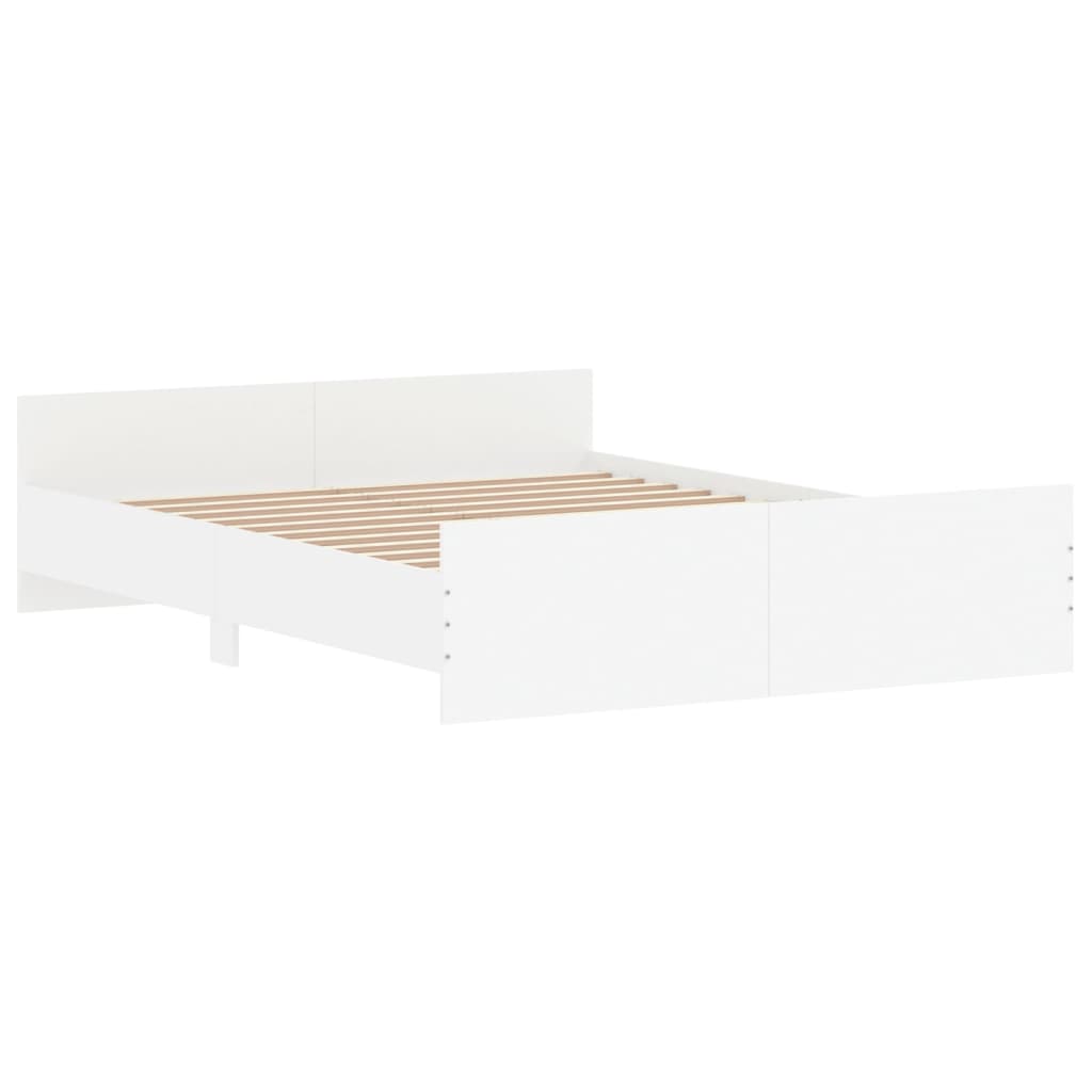 Bed Frame without Mattress White 140x200 cm - Bargainia.com - 8721012157033 - 3203747