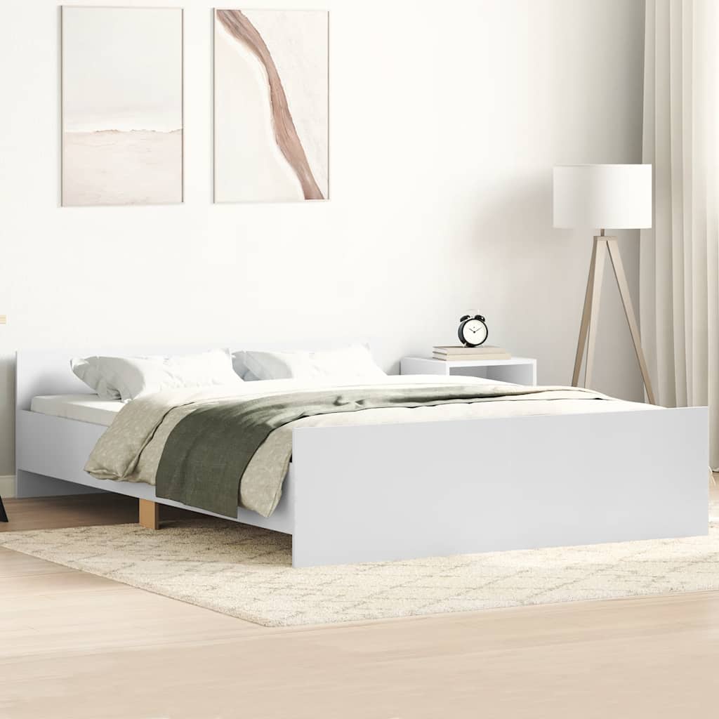 Bed Frame without Mattress White 140x200 cm - Bargainia.com - 8721012157033 - 3203747