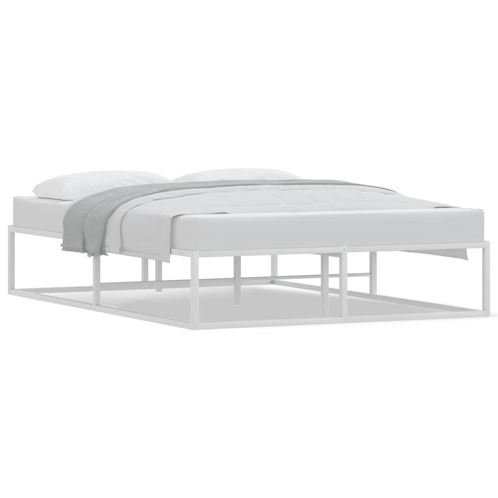 Bed Frame without Mattress White 140x200 cm Metal - Bargainia.com - 8721158397782 - 4017425