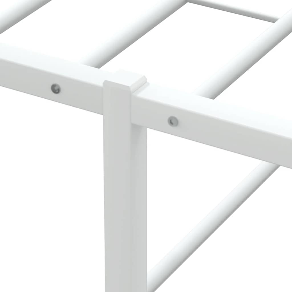 Bed Frame without Mattress White 140x200 cm Metal - Bargainia.com - 8721158397782 - 4017425