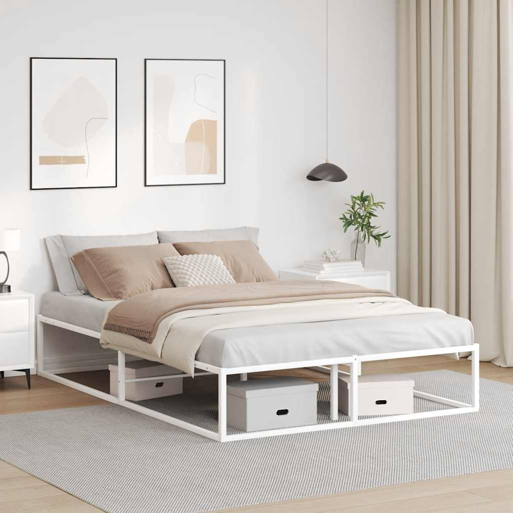 Bed Frame without Mattress White 140x200 cm Metal - Bargainia.com - 8721158397782 - 4017425