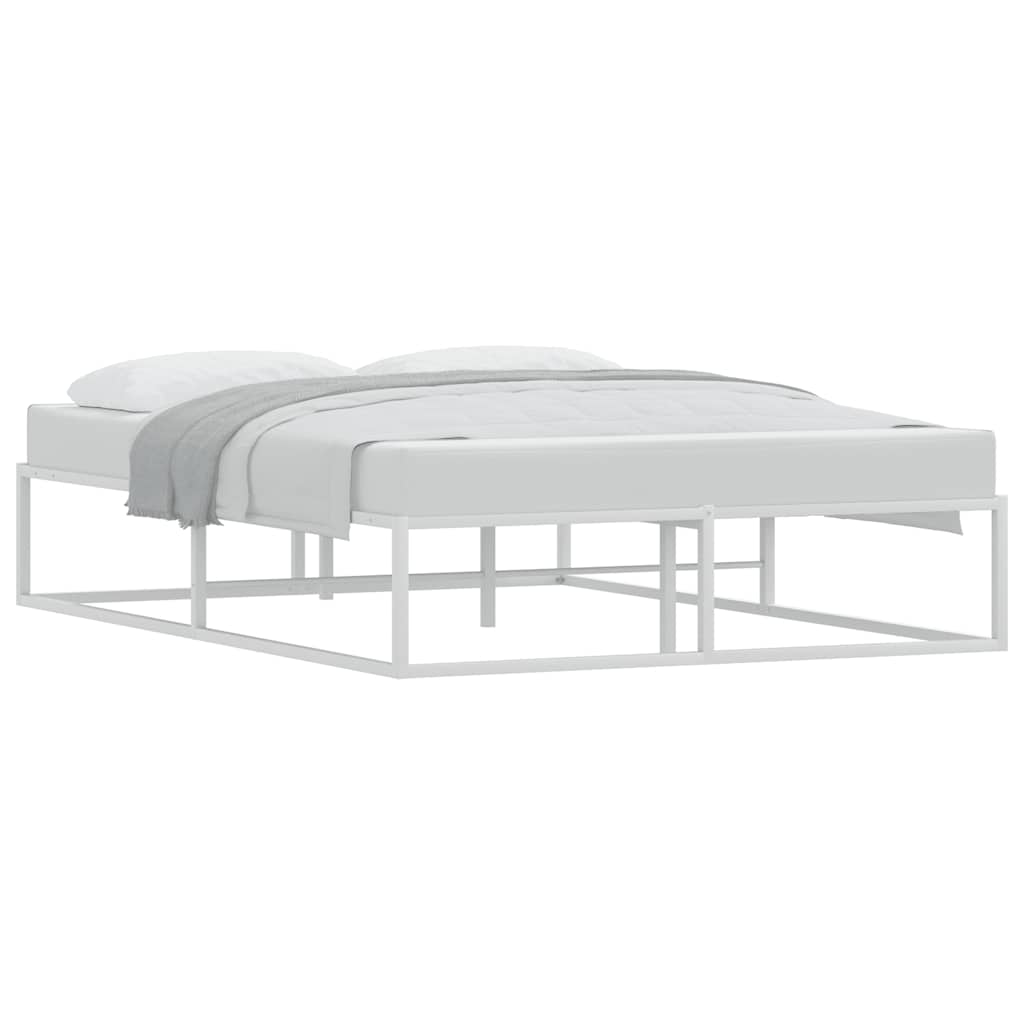 Bed Frame without Mattress White 140x200 cm Metal - Bargainia.com - 8721158397782 - 4017425