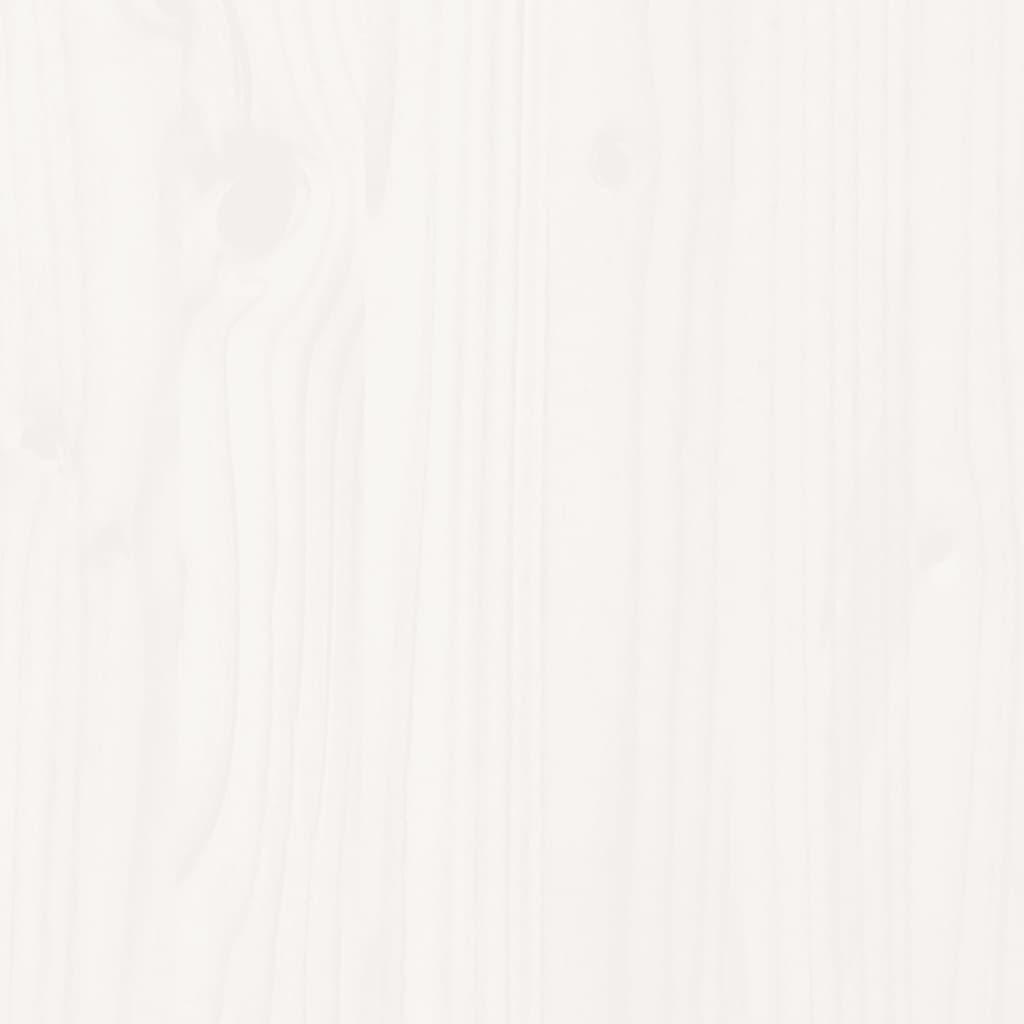 Bed Frame without Mattress White 140x200 cm Solid Wood Pine - Bargainia.com - 