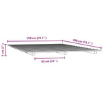 Bed Frame without Mattress White 150x200 cm King Size Solid Wood Pine - Bargainia.com - 