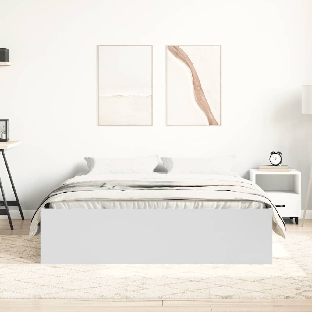 Bed Frame without Mattress White 160x200 cm - Bargainia.com - 8721012158290 - 3203873