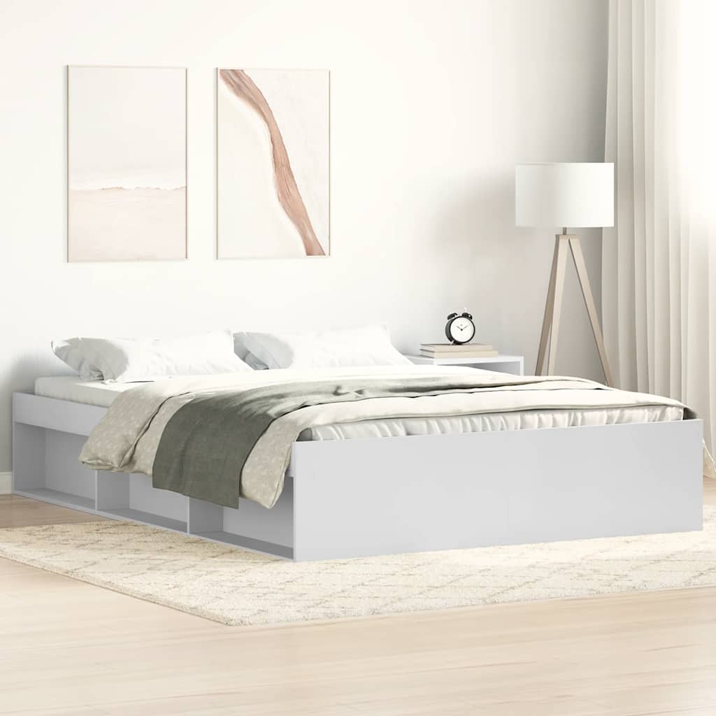 Bed Frame without Mattress White 160x200 cm - Bargainia.com - 8721012158290 - 3203873