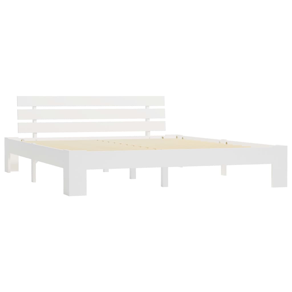 Bed Frame without Mattress White 160x200cm Solid Wood Pine - Bargainia.com - 8719883676418 - 283158