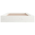 Bed Frame without Mattress White 90x200 cm Solid Wood - Bargainia.com - 