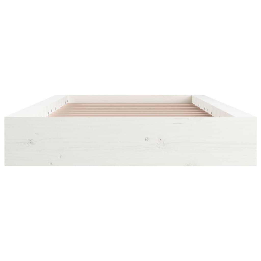 Bed Frame without Mattress White 90x200 cm Solid Wood - Bargainia.com - 8720287135807 - 820692