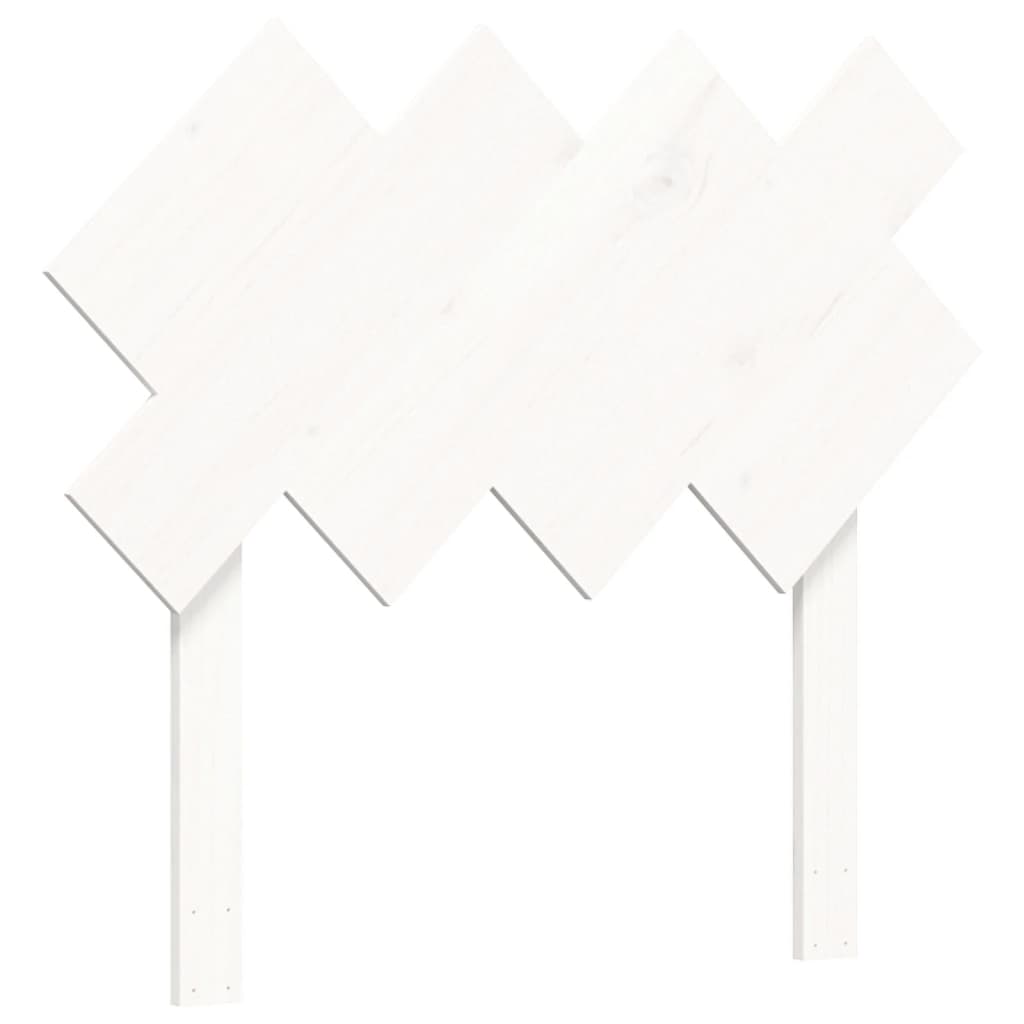 Bed Frame without Mattress White Single Solid Wood Pine - Bargainia.com - 