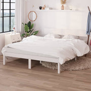 Bed Frame without Mattress White Solid Wood 140x200 cm - Bargainia.com - 8720286763094 - 810148