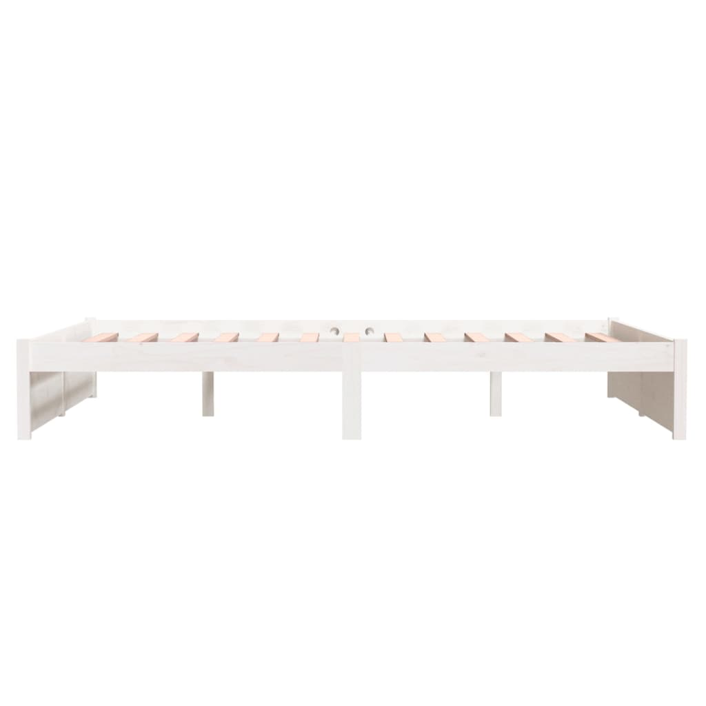 Bed Frame without Mattress White Solid Wood 140x200 cm - Bargainia.com - 8720286998953 - 814950