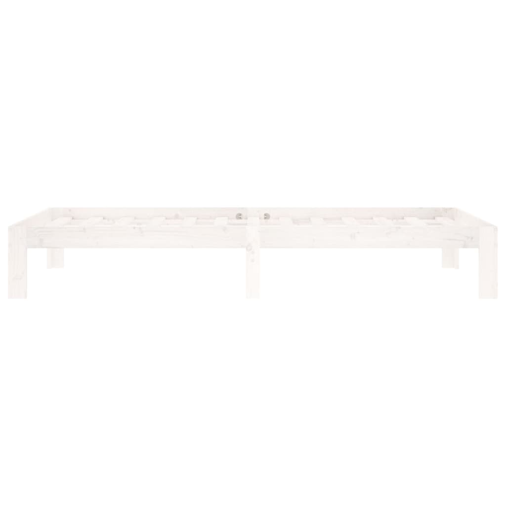 Bed Frame without Mattress White Solid Wood Pine 90x200cm - Bargainia.com - 8720286879023 - 810351