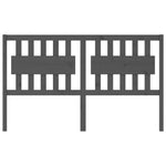 Bed Headboard Grey 155.5x4x100 cm Solid Wood Pine - Bargainia.com - 