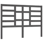 Bed Headboard Grey 156x4x104 cm Solid Wood Pine - Bargainia.com - 