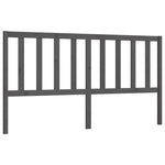 Bed Headboard Grey 186x4x100 cm Solid Wood Pine - Bargainia.com - 