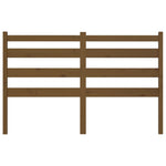 Bed Headboard Honey Brown 141x4x100 cm Solid Wood Pine - Bargainia.com - 