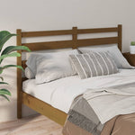 Bed Headboard Honey Brown 141x4x100 cm Solid Wood Pine - Bargainia.com - 