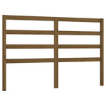 Bed Headboard Honey Brown 156x4x100 cm Solid Wood Pine - Bargainia.com - 