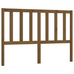 Bed Headboard Honey Brown 156x4x100 cm Solid Wood Pine - Bargainia.com - 