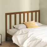 Bed Headboard Honey Brown 156x4x100 cm Solid Wood Pine - Bargainia.com - 