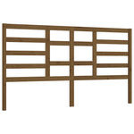 Bed Headboard Honey Brown 206x4x104 cm Solid Wood Pine - Bargainia.com - 