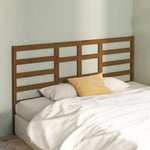 Bed Headboard Honey Brown 206x4x104 cm Solid Wood Pine - Bargainia.com - 