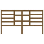 Bed Headboard Honey Brown 206x4x104 cm Solid Wood Pine - Bargainia.com - 