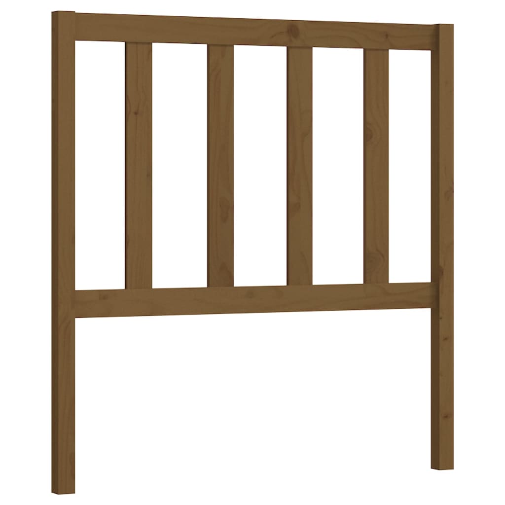 Bed Headboard Honey Brown 81x4x100 cm Solid Wood Pine - Bargainia.com - 