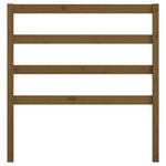 Bed Headboard Honey Brown 96x4x100 cm Solid Wood Pine - Bargainia.com - 