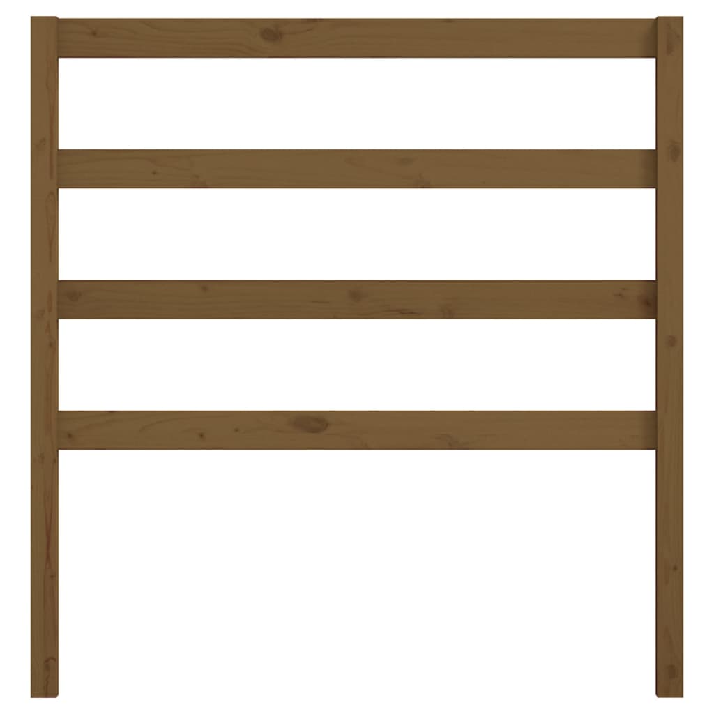 Bed Headboard Honey Brown 96x4x100 cm Solid Wood Pine - Bargainia.com - 