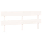 Bed Headboard White 184x3x81 cm Solid Wood Pine - Bargainia.com - 