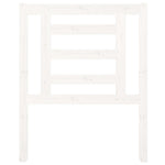 Bed Headboard White 81x4x100 cm Solid Wood Pine - Bargainia.com - 