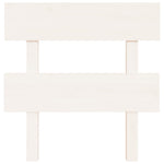 Bed Headboard White 93.5x3x81 cm Solid Wood Pine - Bargainia.com - 