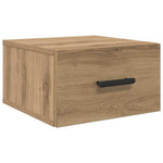 Bedside Cabinet Wall - mounted 2 pcs Artisan oak 35 x 35 x 20 cm - Bargainia.com - 