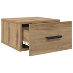Bedside Cabinet Wall - mounted 2 pcs Artisan oak 35 x 35 x 20 cm - Bargainia.com - 