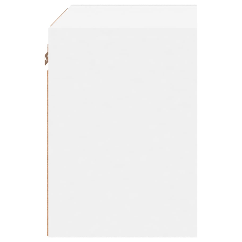 Bedside Cabinet with LED Lights Wall - mounted White - Bargainia.com - 8721012256484 - 837064