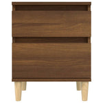 Bedside Cabinets 2 pcs Brown Oak 40x35x50 cm - Bargainia.com - 